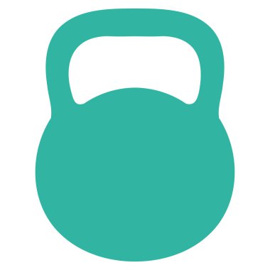 Ağırlık demir düz vektör simgesi