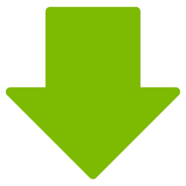 Düz vektör simgesi aşağı ok