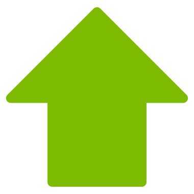 Düz vektör simge yukarı ok