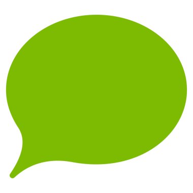 İpucu balonu düz vektör simgesi