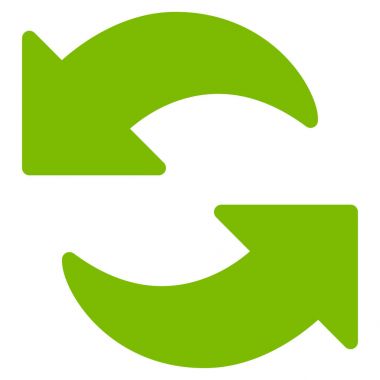 Düz vektör simgesini tazele