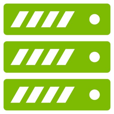 Sunucu Düz Vektör Simgesi