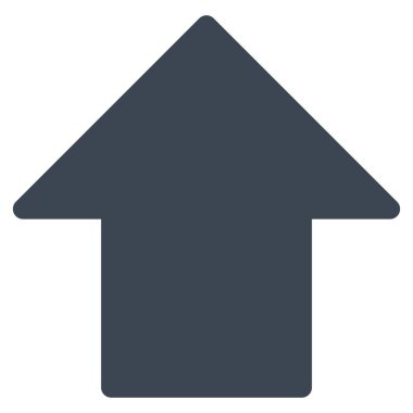 Düz vektör simge yukarı ok