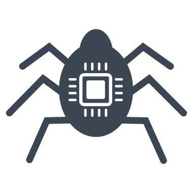 Donanım hata düz vektör simgesi