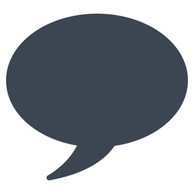 İleti balon düz vektör simgesi