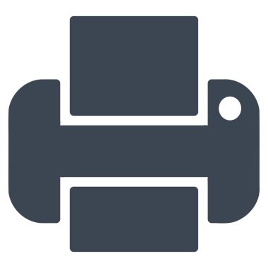 Yazıcı Düz Vektör Simgesi