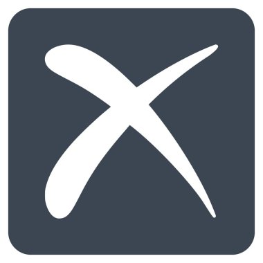 Düz vektör simge reddetmek