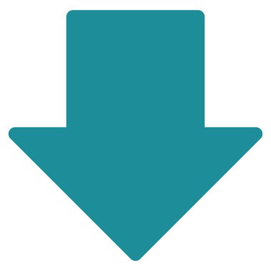 Düz vektör simgesi aşağı ok