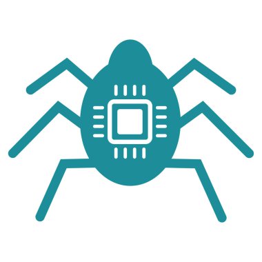 Donanım hata düz vektör simgesi