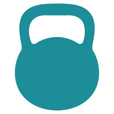 Ağırlık demir düz vektör simgesi