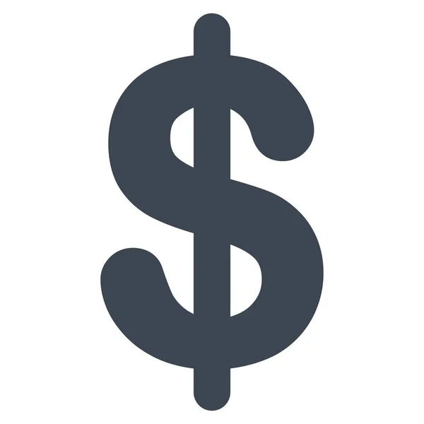 Dollar platte vector pictogram — Stockvector