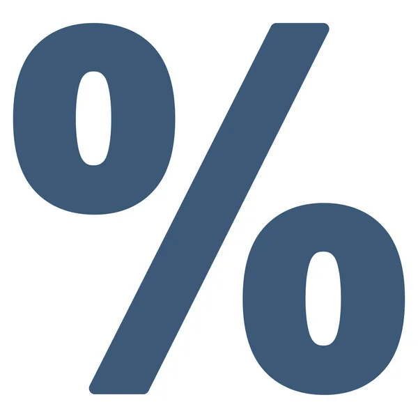 Percentage vlakke vector pictogram — Stockvector