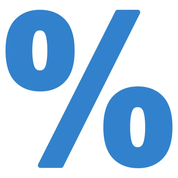 Pourcentage d'icône vectorielle plate — Image vectorielle