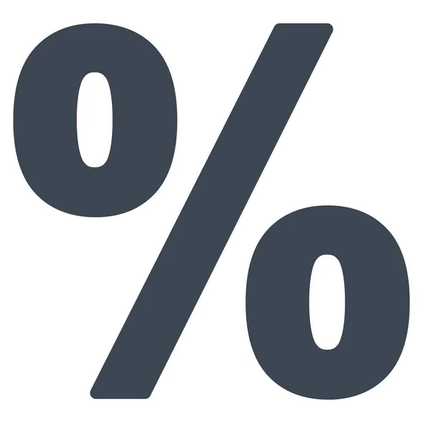 Prozent flacher Vektor — Stockvektor