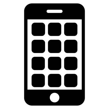 Mobil Apps düz vektör simgesi