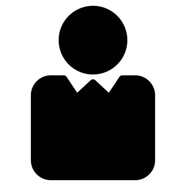 Kişi düz vektör simgesi