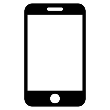 akıllı telefon düz vektör simgesi
