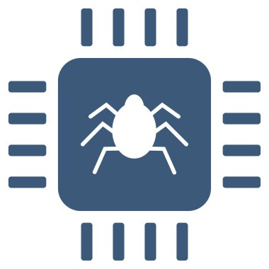 Donanım hata düz vektör simgesi