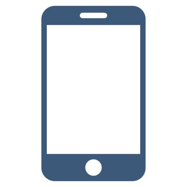 akıllı telefon düz vektör simgesi