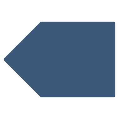 Etiketi düz vektör simgesi