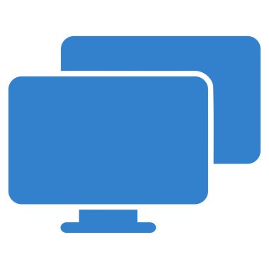 Bilgisayarlar düz vektör simgesi