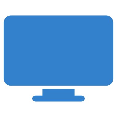 düz masaüstü vektör simgesi