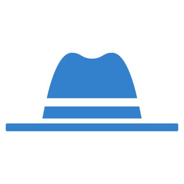 şapka düz vektör simgesi