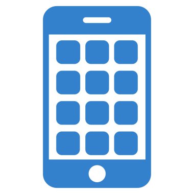 Mobil Apps düz vektör simgesi