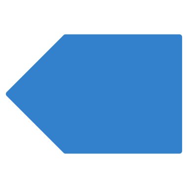 Etiketi düz vektör simgesi