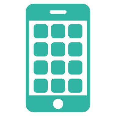 Mobil Apps düz vektör simgesi