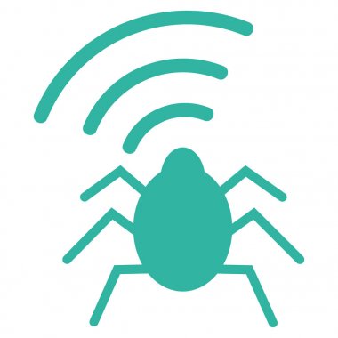 Radyo hata düz vektör simgesi