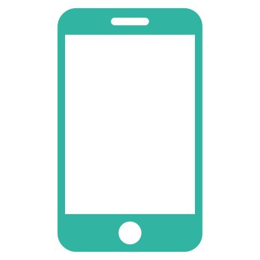 akıllı telefon düz vektör simgesi