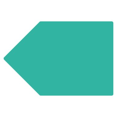 Etiketi düz vektör simgesi