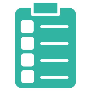 Görevleri düz vektör simgesi