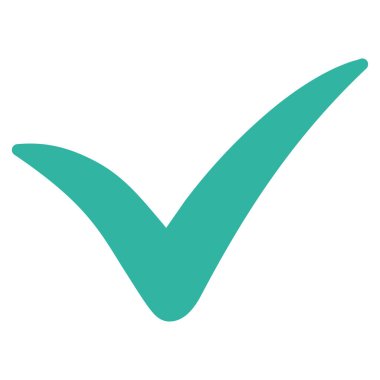 Evet vektör simge düz