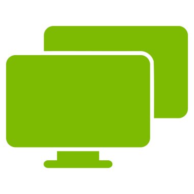 Bilgisayarlar düz vektör simgesi