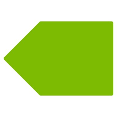 Etiketi düz vektör simgesi