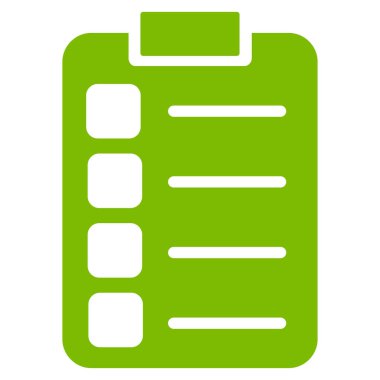 Görevleri düz vektör simgesi