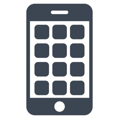 Mobil Apps düz vektör simgesi