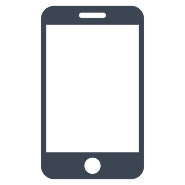 akıllı telefon düz vektör simgesi