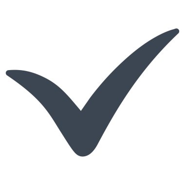 Evet vektör simge düz