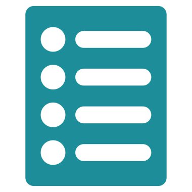 Liste düz vektör simgesi