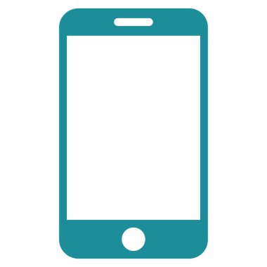 akıllı telefon düz vektör simgesi