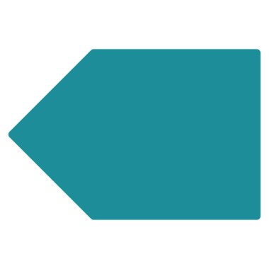 Etiketi düz vektör simgesi