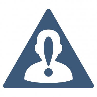 Kara listeye kişi düz vektör simgesi