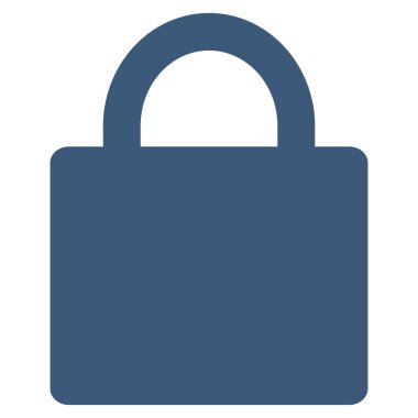 düz vektör simgesini kilitle