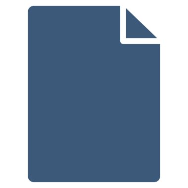 Yeni dosya düz vektör simgesi