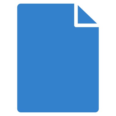 Yeni dosya düz vektör simgesi