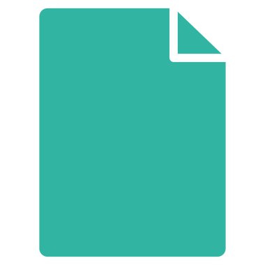 Yeni dosya düz vektör simgesi