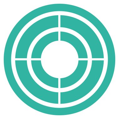 hedef düz vektör simgesi